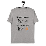 Bitcoin Hard Smart Labor Basic Bio-T-Shirt für Männer