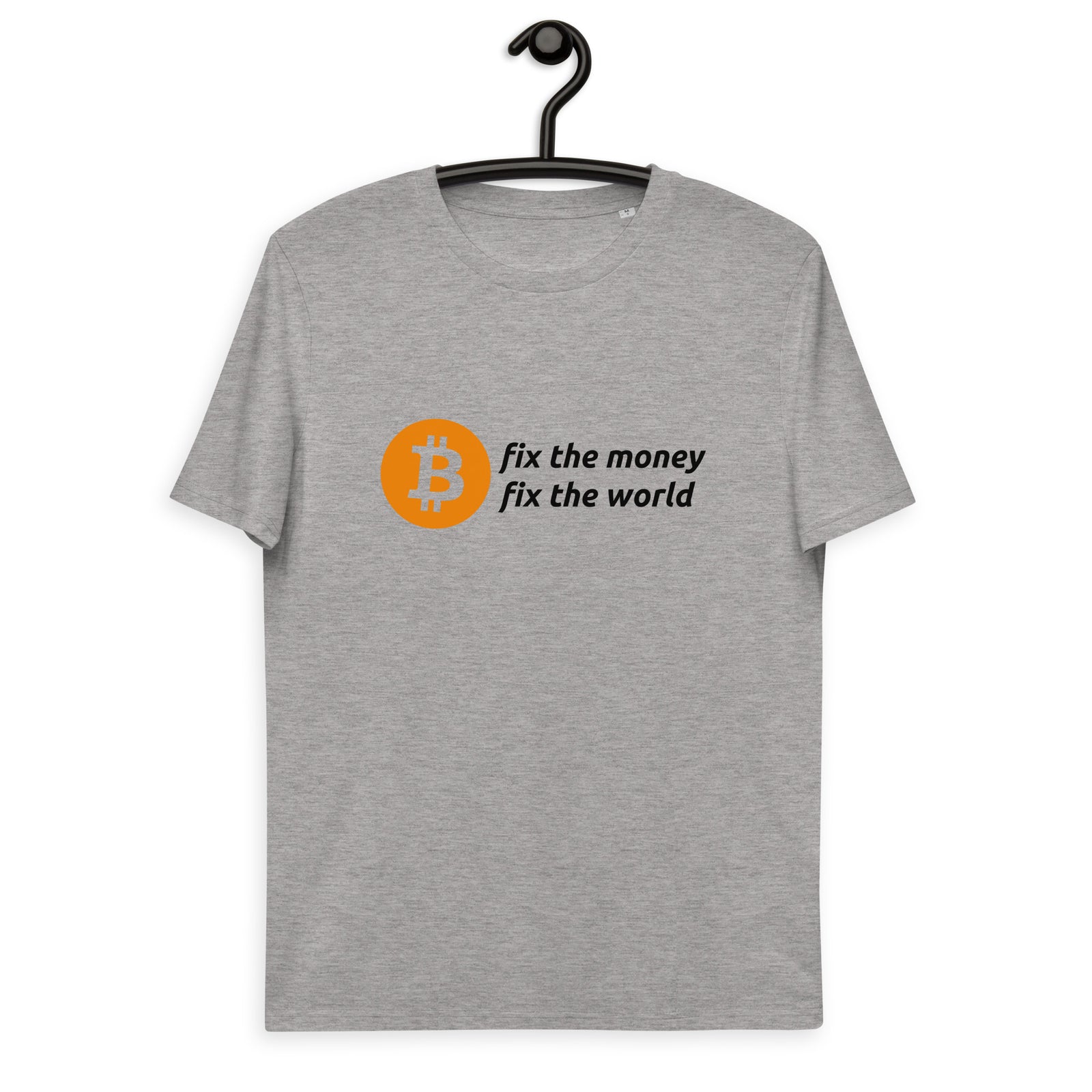 Bitcoin Fix the Money Basic Bio-T-Shirt für Männer