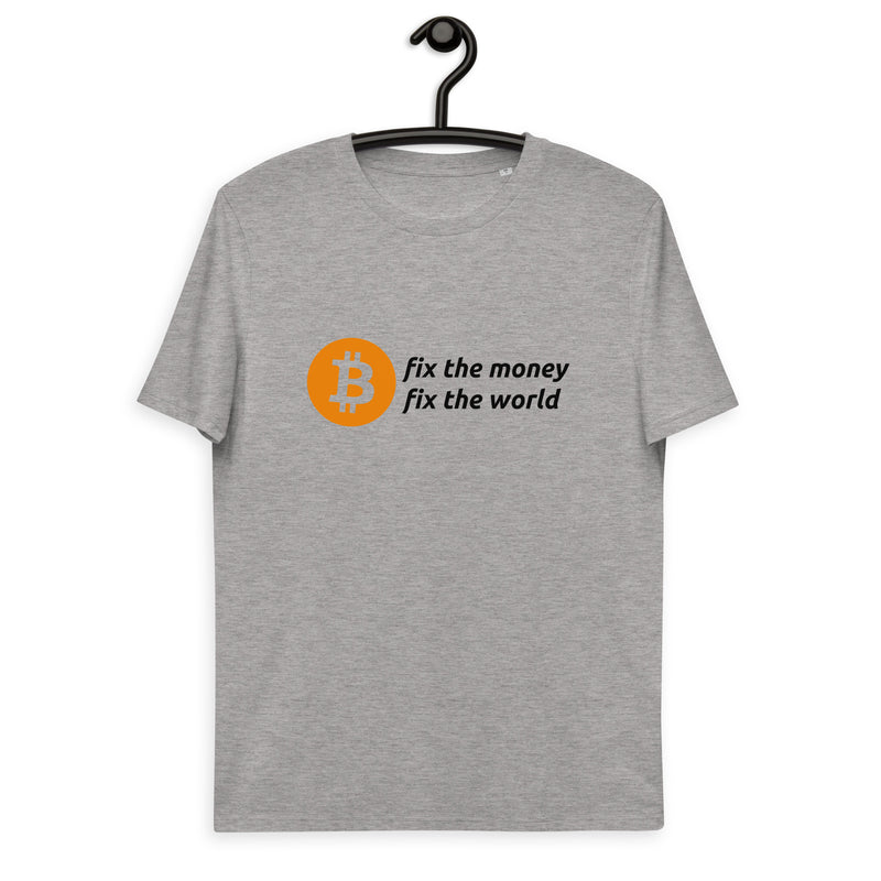Bitcoin Fix the Money Basic Bio-T-Shirt für Männer