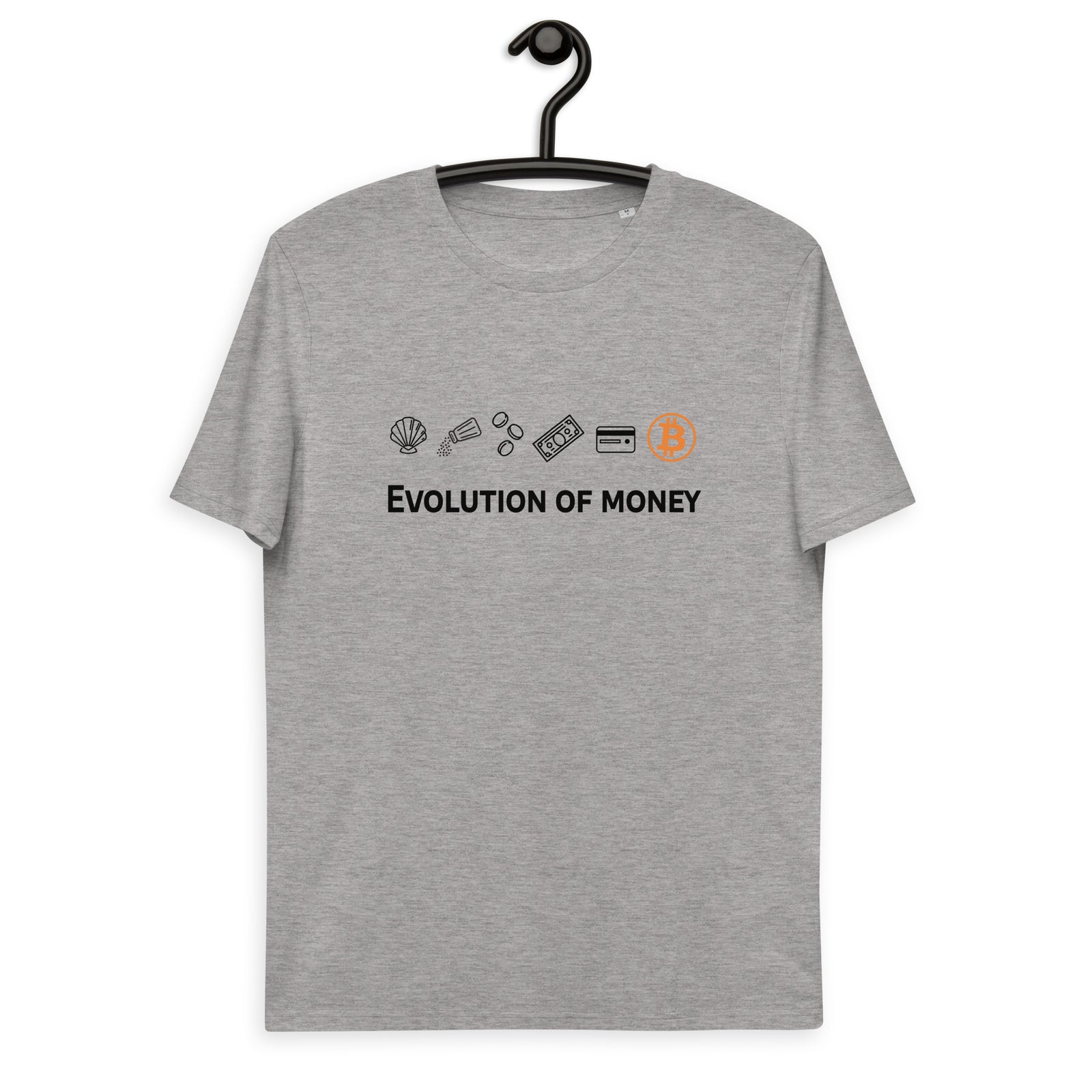 Bitcoin Evolution of Money Men's Organic Cotton T-Shirt
