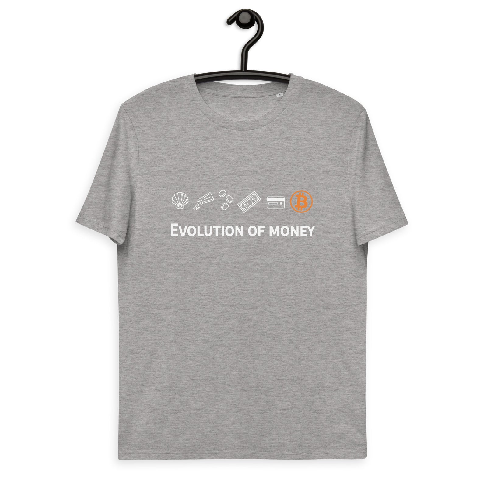 Bitcoin Evolution of Money Men's Organic Cotton T-Shirt