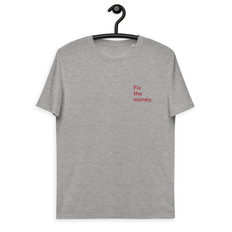 Fix the money. Basic Bio-T-Shirt für Männer