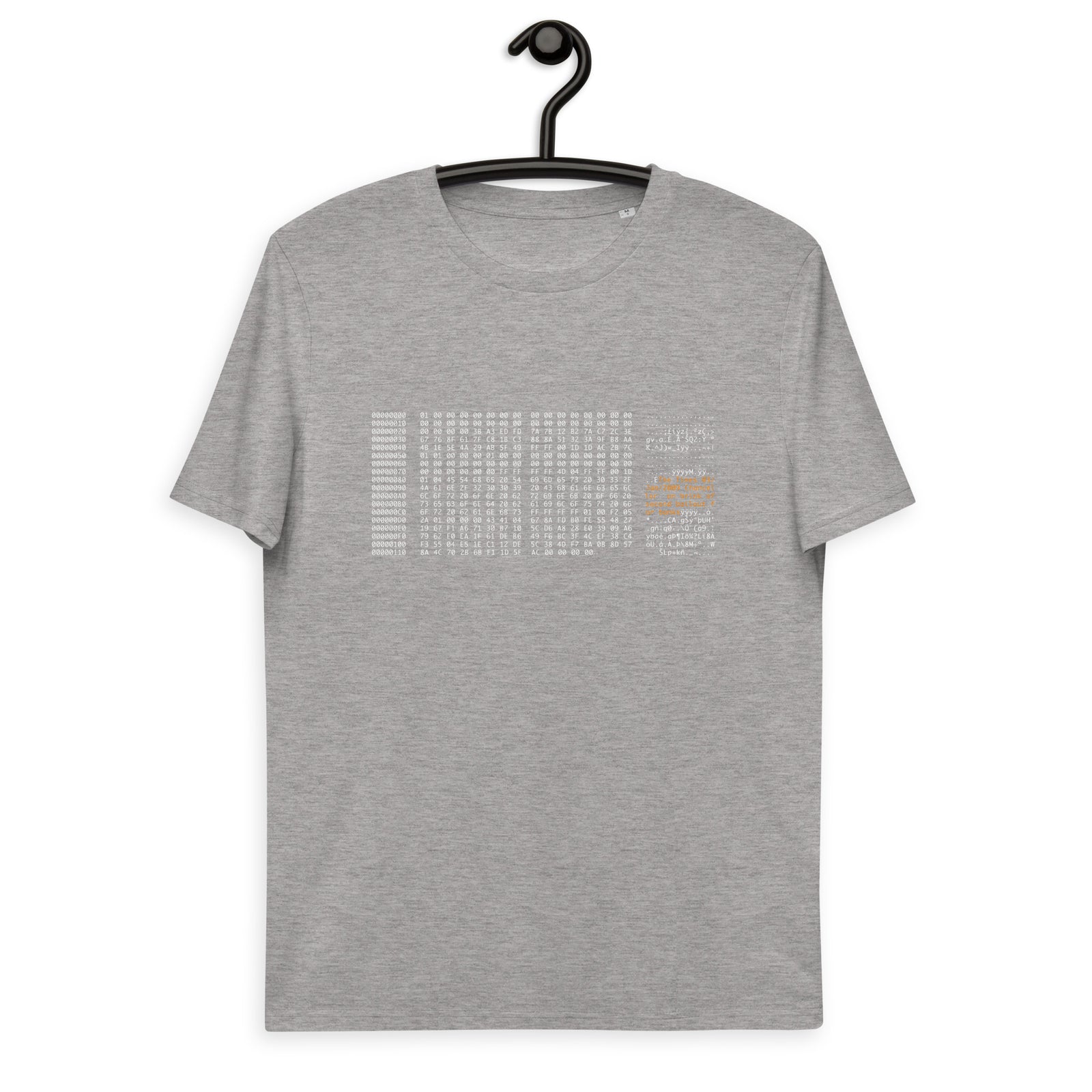 Bitcoin Genesis Block Basic Bio-T-Shirt für Männer