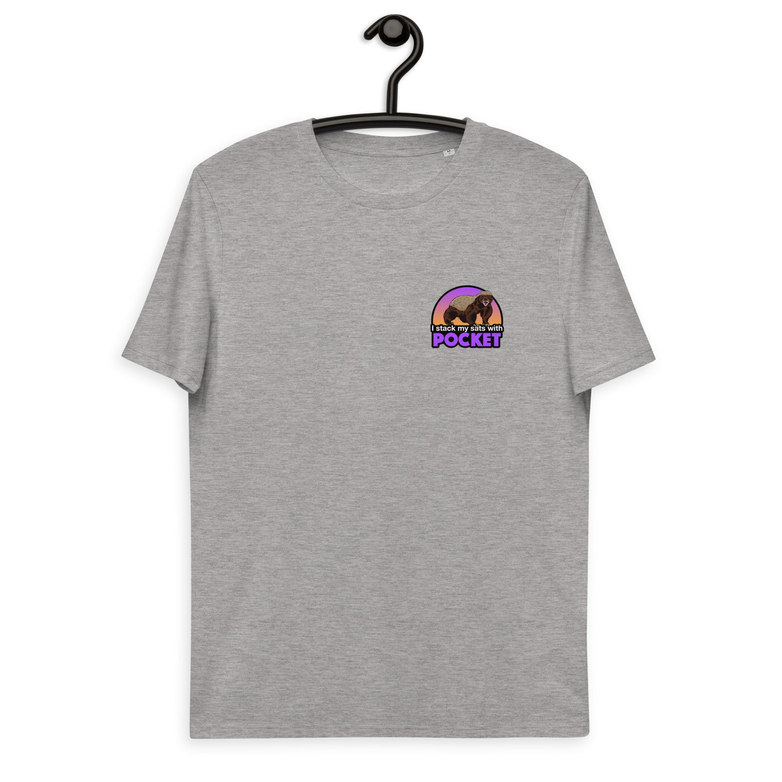 Pocket Bitcoin Honeybadger Men's Organic Cotton T-Shirt