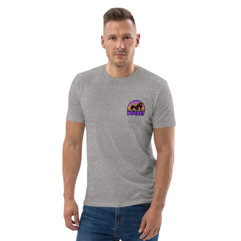 Pocket Bitcoin Honeybadger Men's Organic Cotton T-Shirt