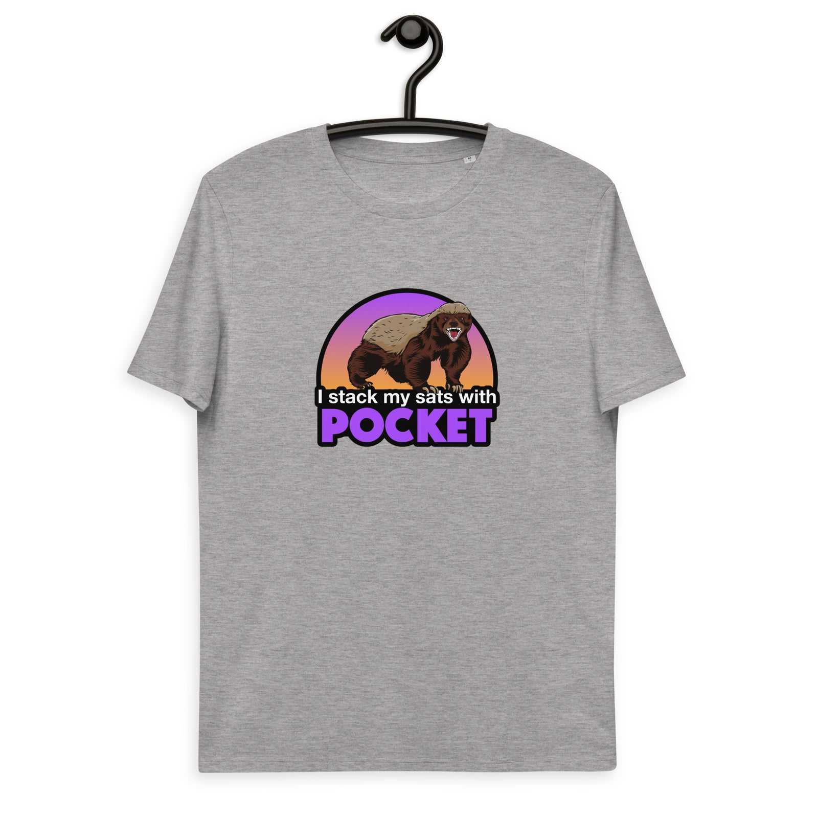 Pocket Bitcoin Honeybadger Men's Organic Cotton T-Shirt