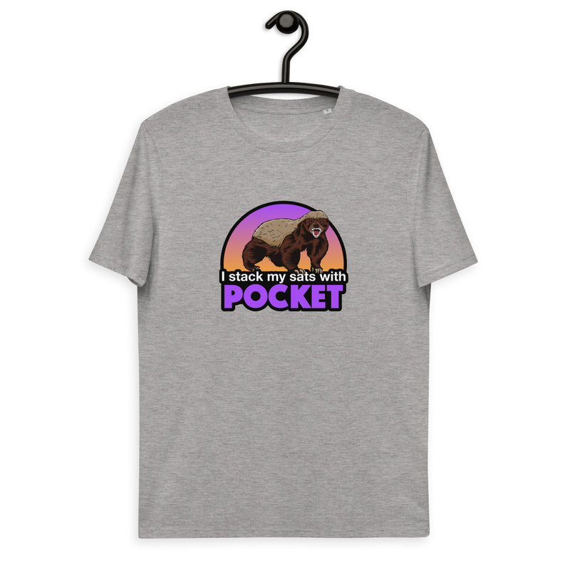 Pocket Bitcoin Honeybadger Men's Organic Cotton T-Shirt
