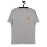 Infinity Divided by 21 Mio Bitcoin Embroidered Men's Organic Cotton T-Shirt