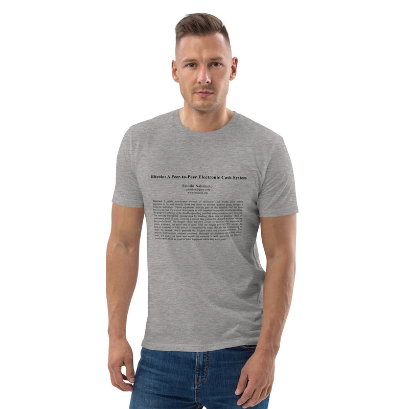 Bitcoin White Paper Men's Organic Cotton T-Shirt