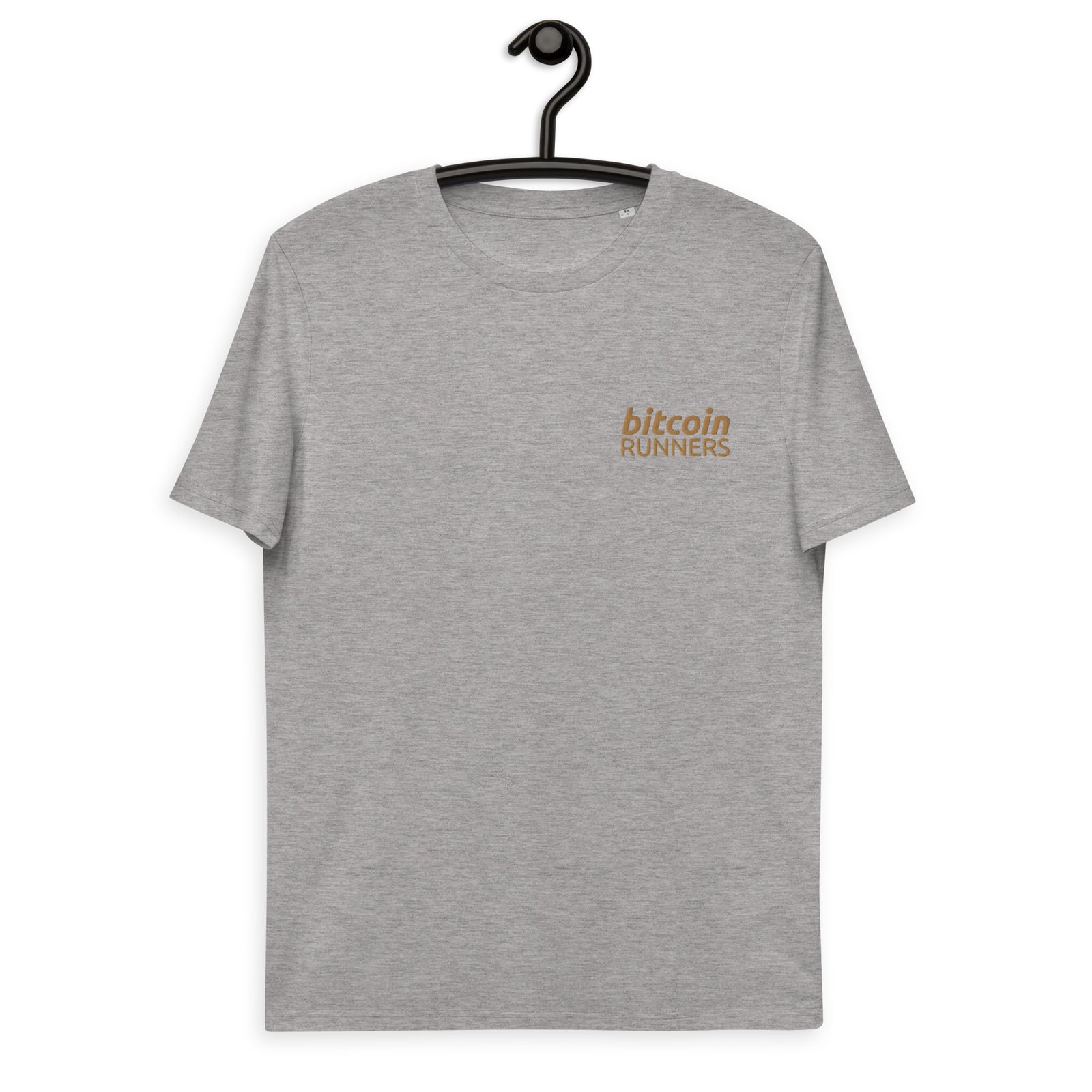 Bitcoin Runners Embroidered Men's Organic Cotton T-Shirt