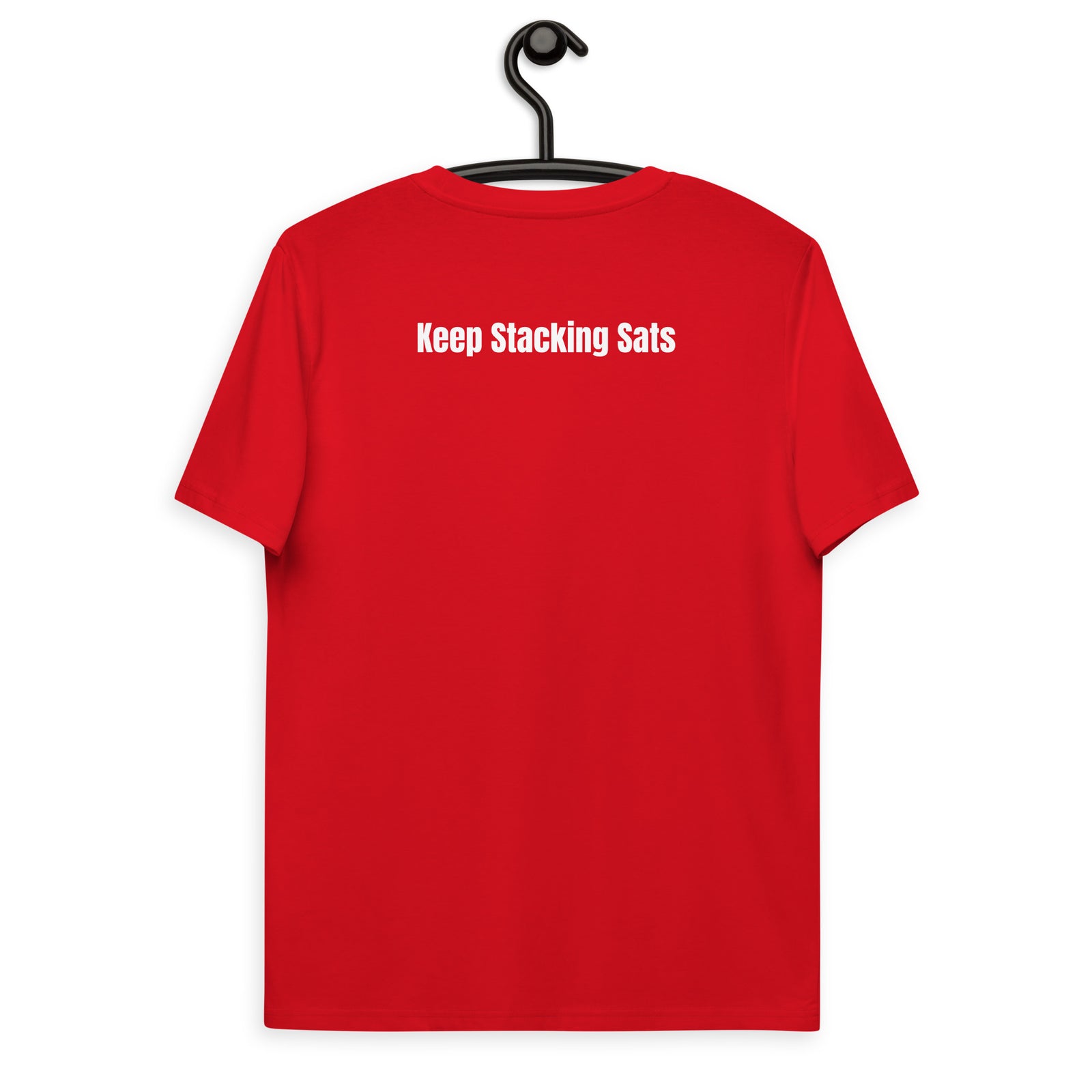 Bitcoin Satsymbol Back & Front Men's Organic Cotton T-Shirt