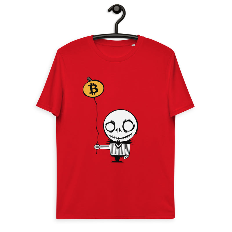 Bitcoin Halloween Basic Bio-T-Shirt für Männer