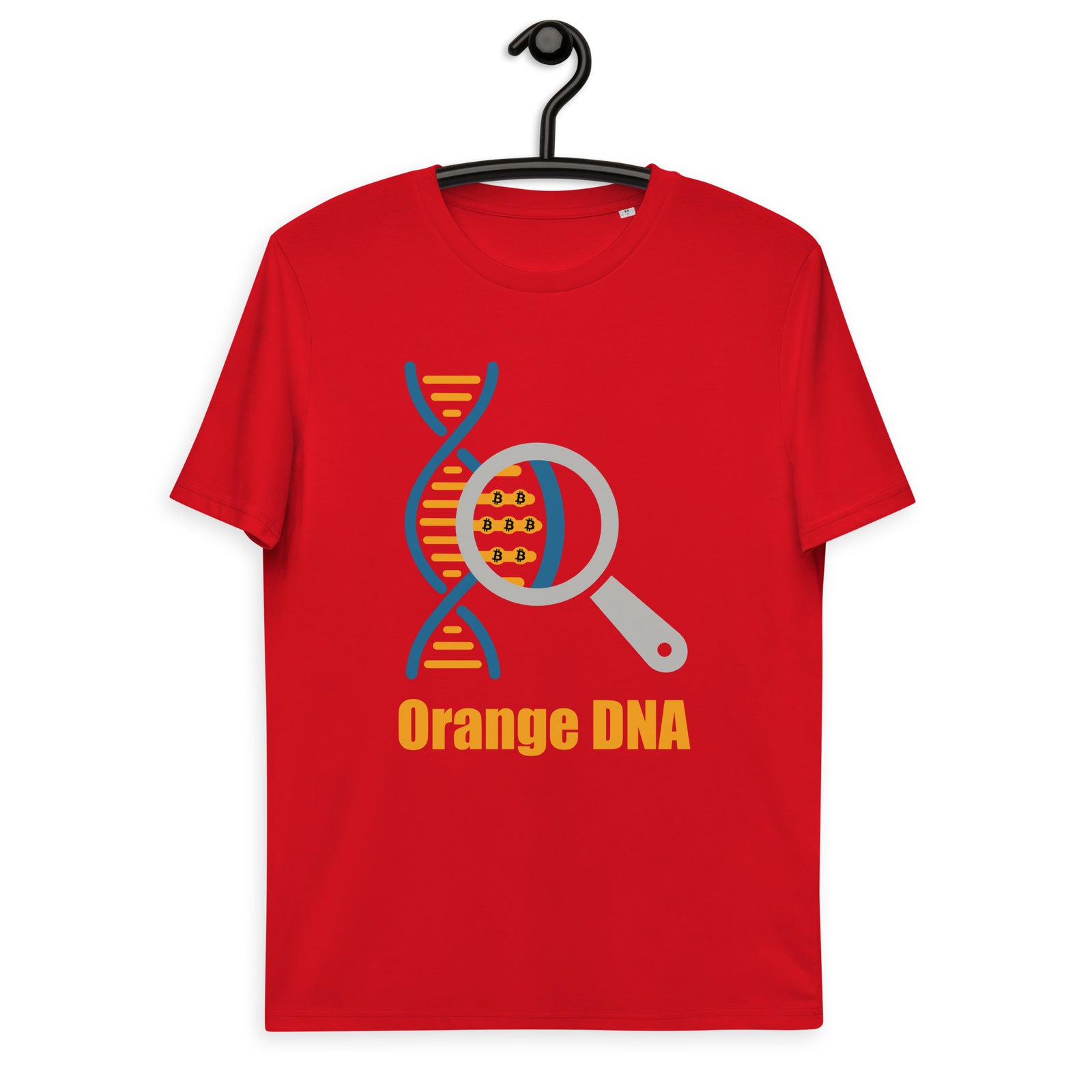 Bitcoin Orange DNA Men's Organic Cotton T-Shirt