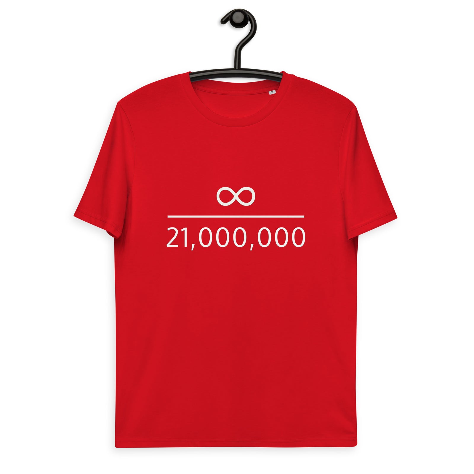 Infinity Divided by 21 Mio Bitcoin Basic Bio-T-Shirt für Männer