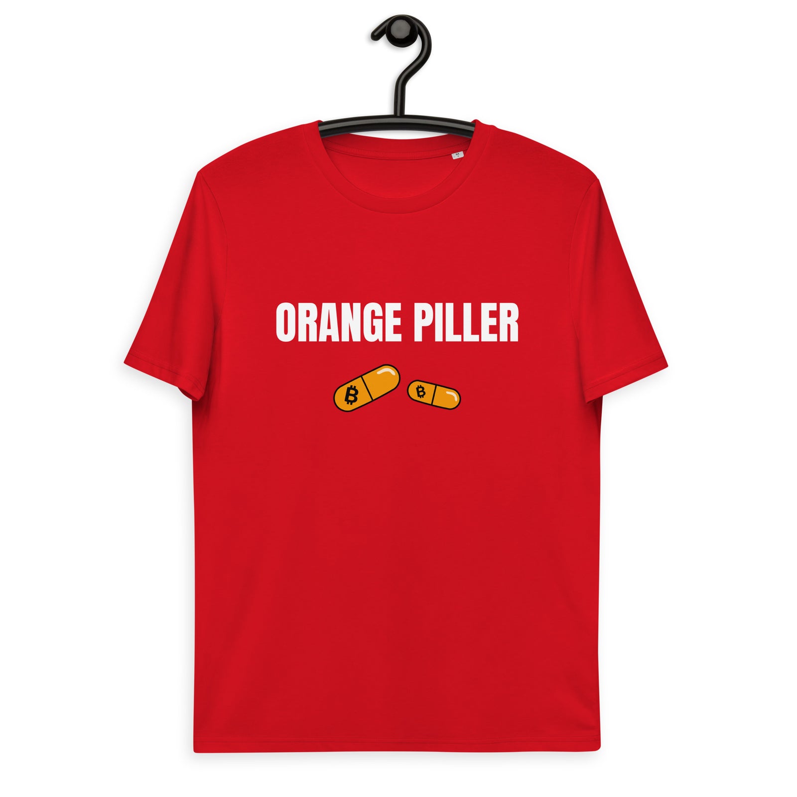 Bitcoin Orange Piller Basic Bio-T-Shirt für Männer