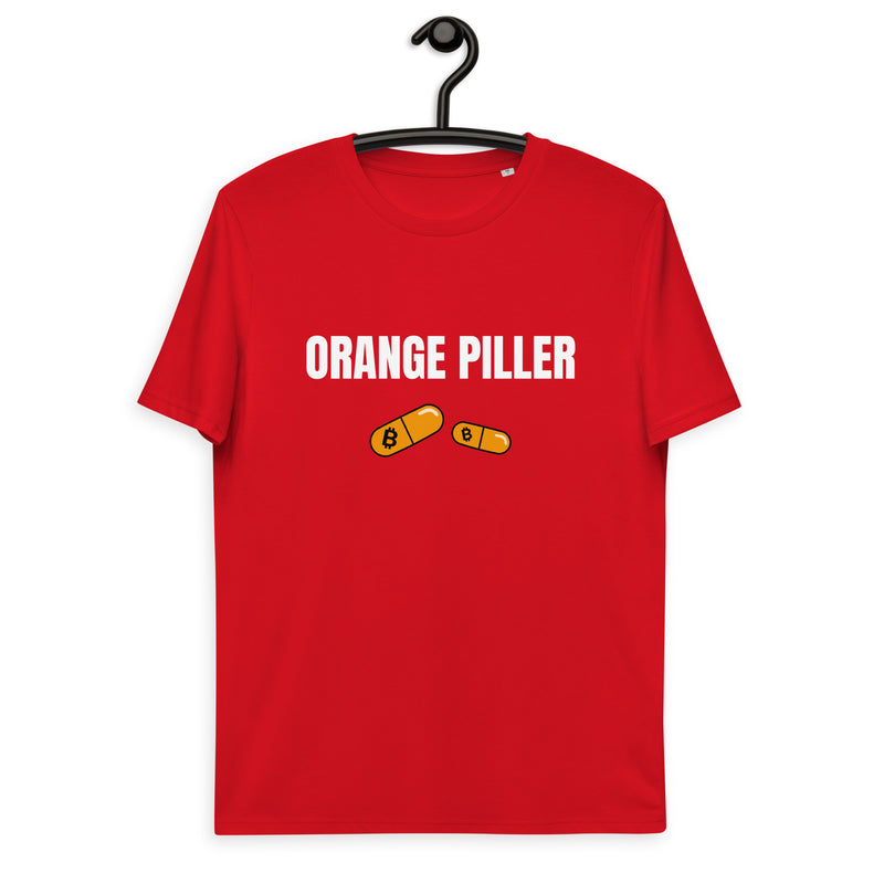 Bitcoin Orange Piller Basic Bio-T-Shirt für Männer