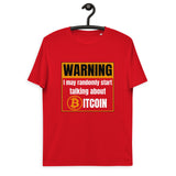 Bitcoin Warning Men's Organic Cotton T-Shirt