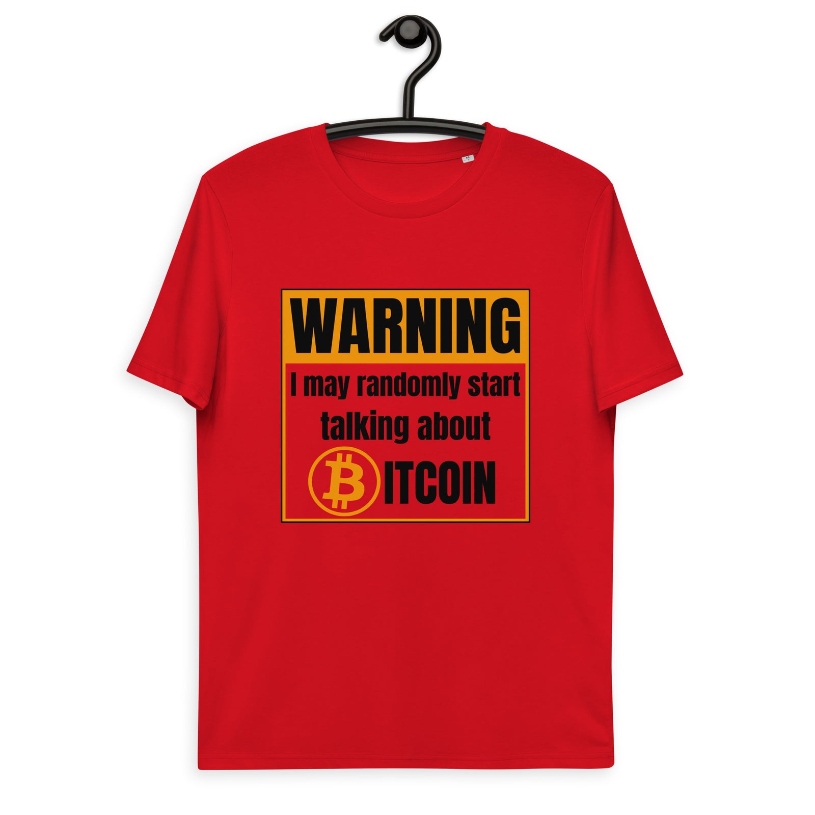 Bitcoin Warning Men's Organic Cotton T-Shirt