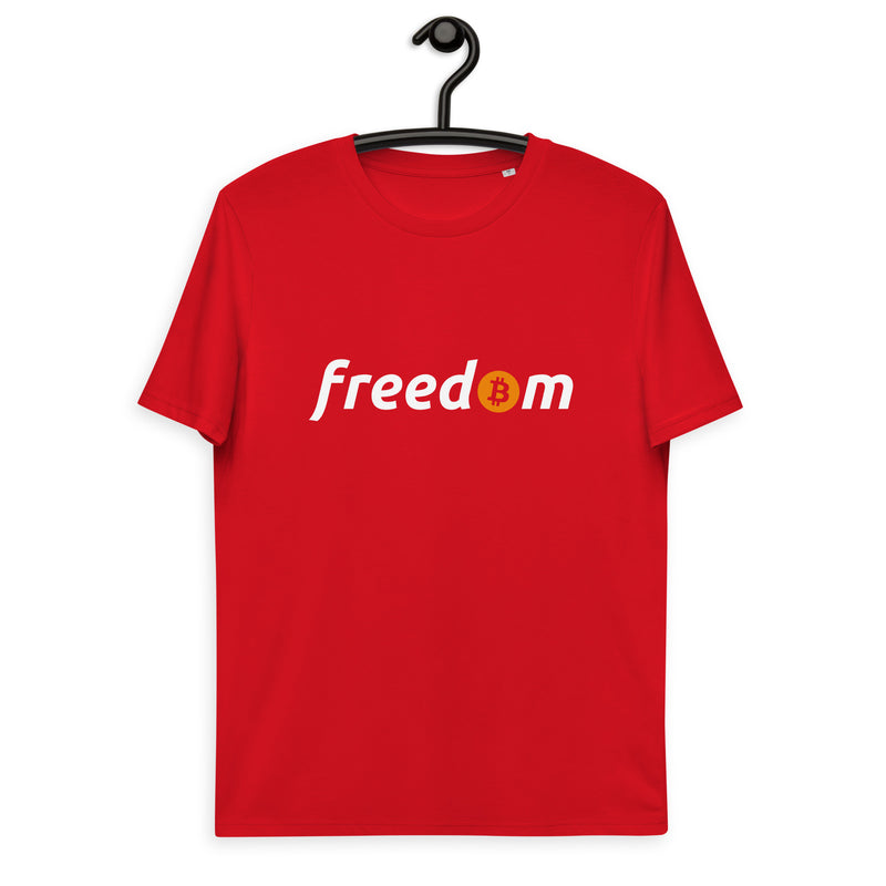 Bitcoin Freedom Basic Bio-T-Shirt für Männer