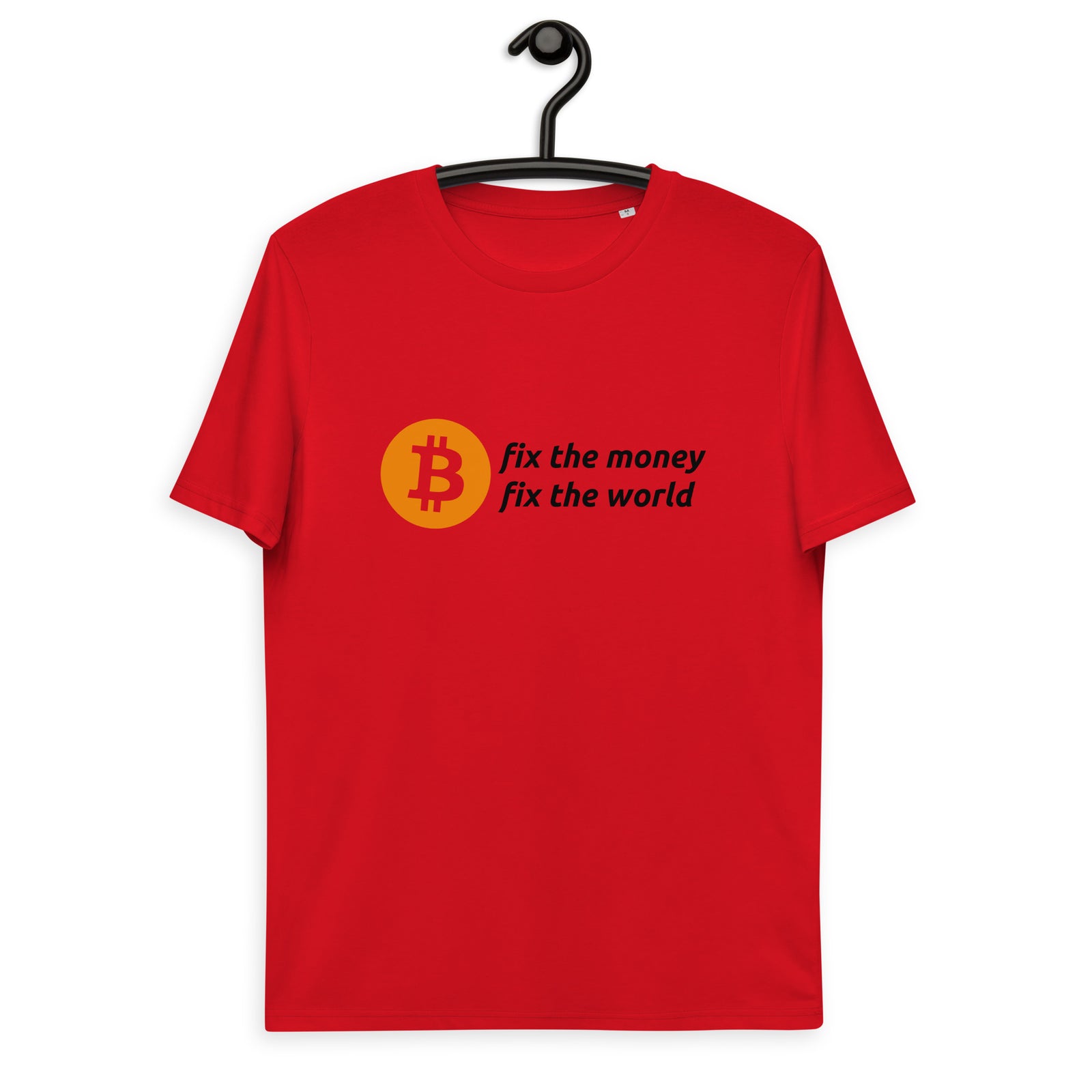 Bitcoin Fix the Money Basic Bio-T-Shirt für Männer