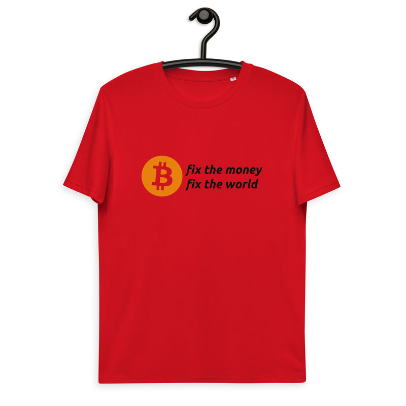 Bitcoin Fix the Money Basic Bio-T-Shirt für Männer