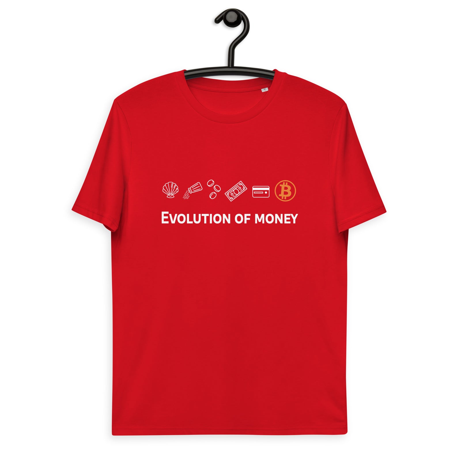 Bitcoin Evolution of Money Men's Organic Cotton T-Shirt