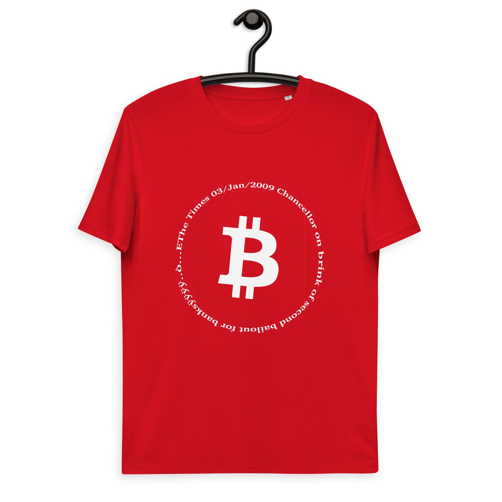 Bitcoin Symbol Men's Organic Cotton T-Shirt