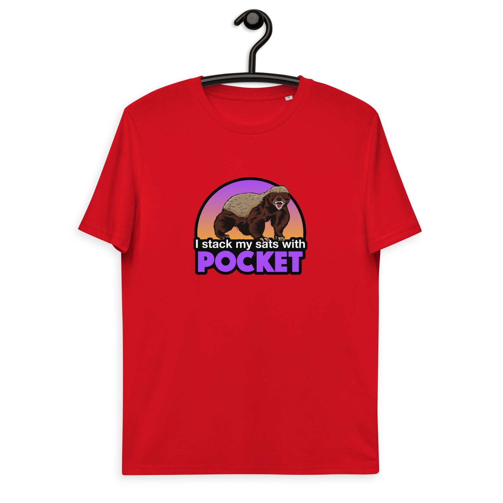 Pocket Bitcoin Honeybadger Men's Organic Cotton T-Shirt