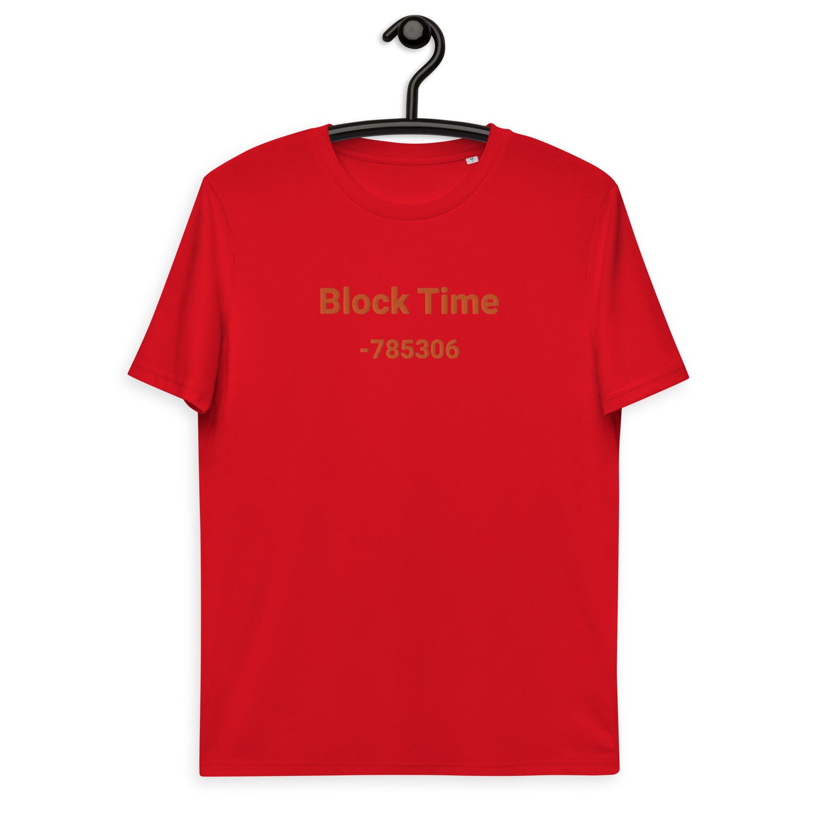 Block Time Personalized Men's Organic Cotton | Bitcoin T-Shirt
