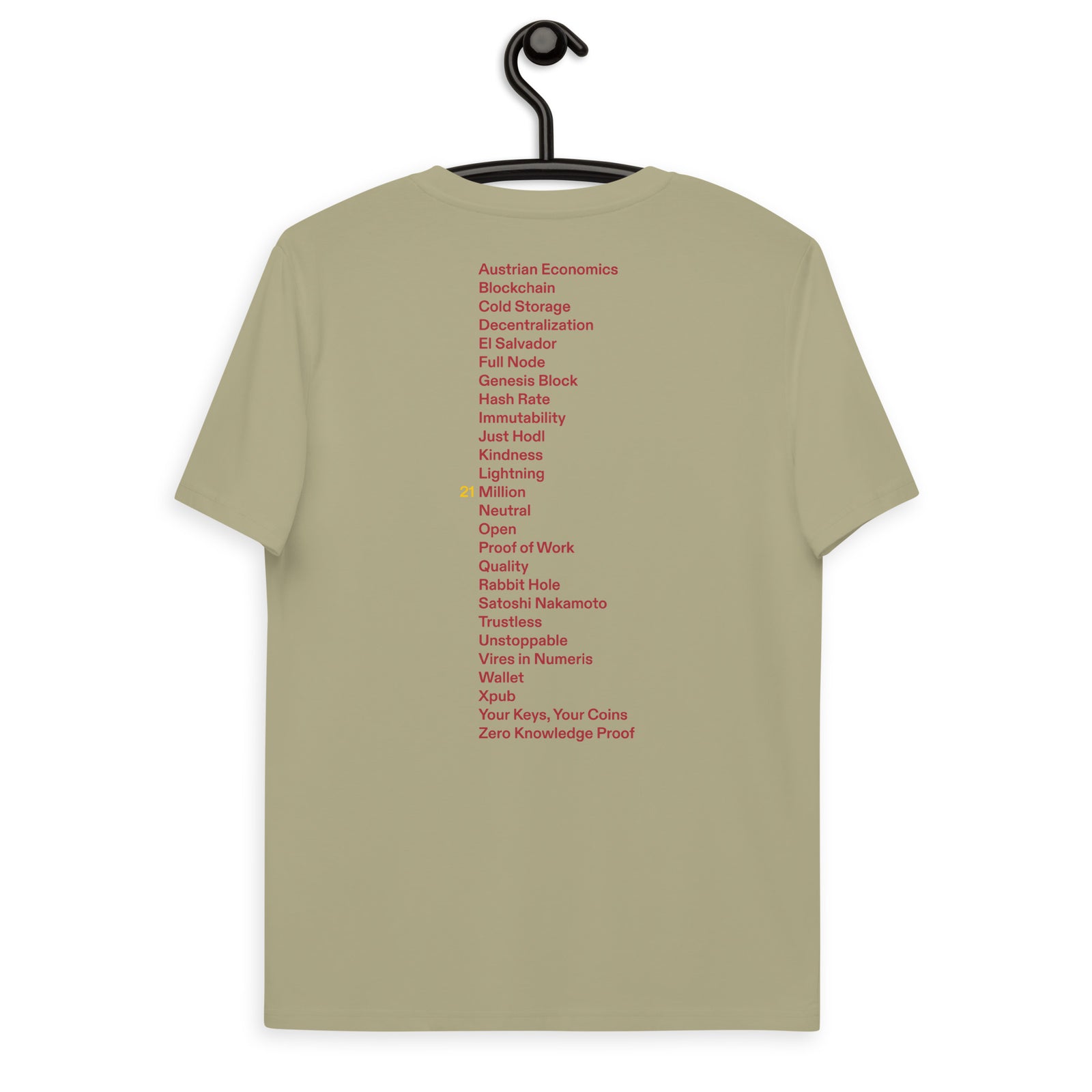 Fix the money. Front & Back Men's Organic Cotton | Bitcoin T-Shirt