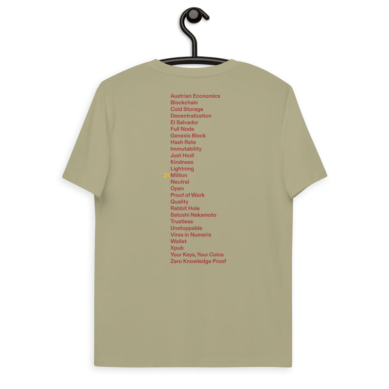 Fix the money. Front & Back Men's Organic Cotton | Bitcoin T-Shirt