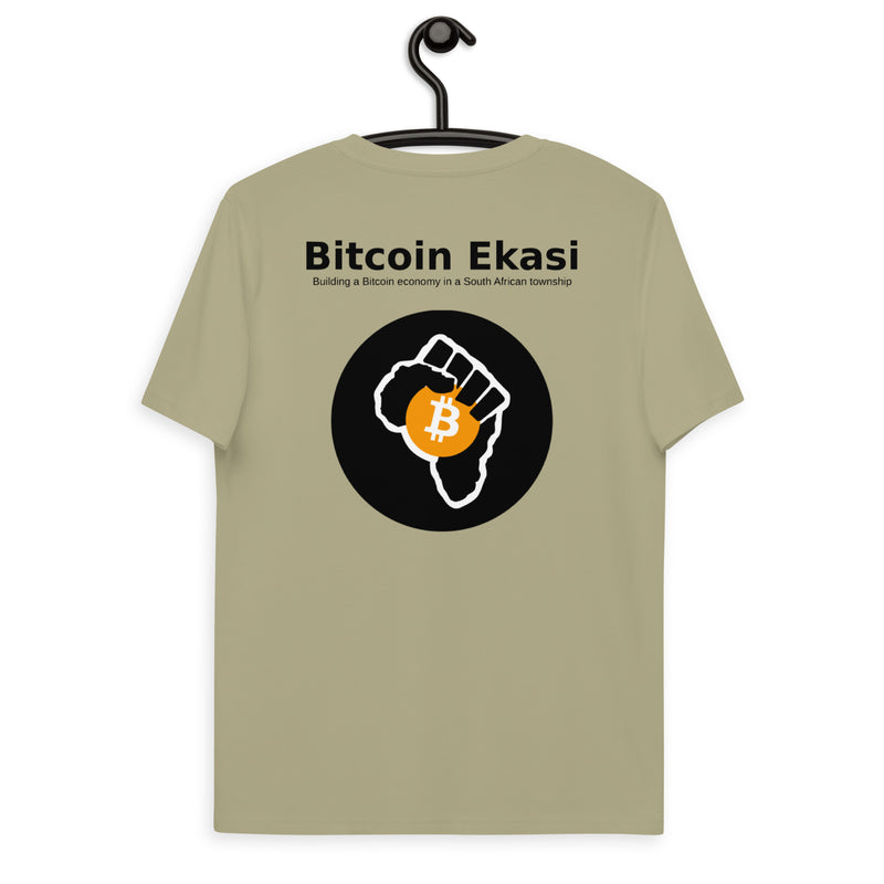 Bitcoin Ekasi Back & Front Men's Organic Cotton T-Shirt
