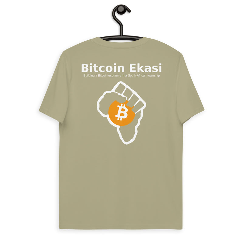 Bitcoin Ekasi Back & Front Men's Organic Cotton T-Shirt