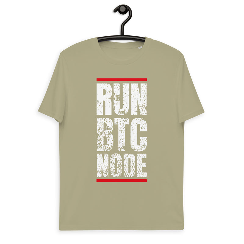 Bitcoin Run BTC Node Basic Bio-T-Shirt für Männer