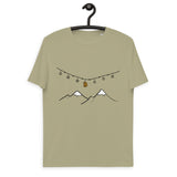 Bitcoin Christmas Mountains Men's Organic Cotton T-Shirt