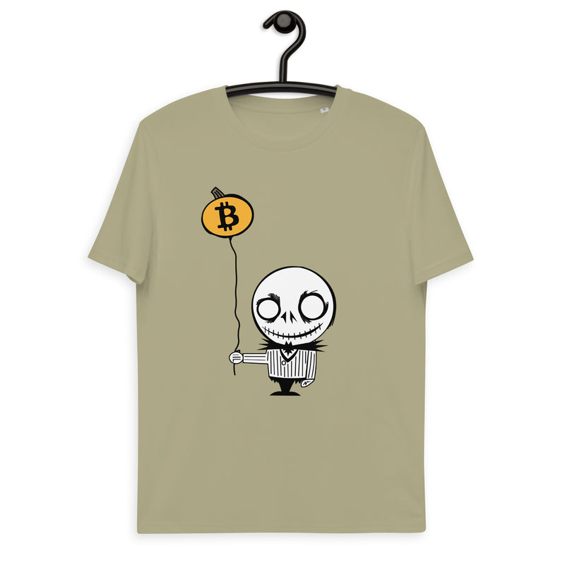 Bitcoin Halloween Basic Bio-T-Shirt für Männer