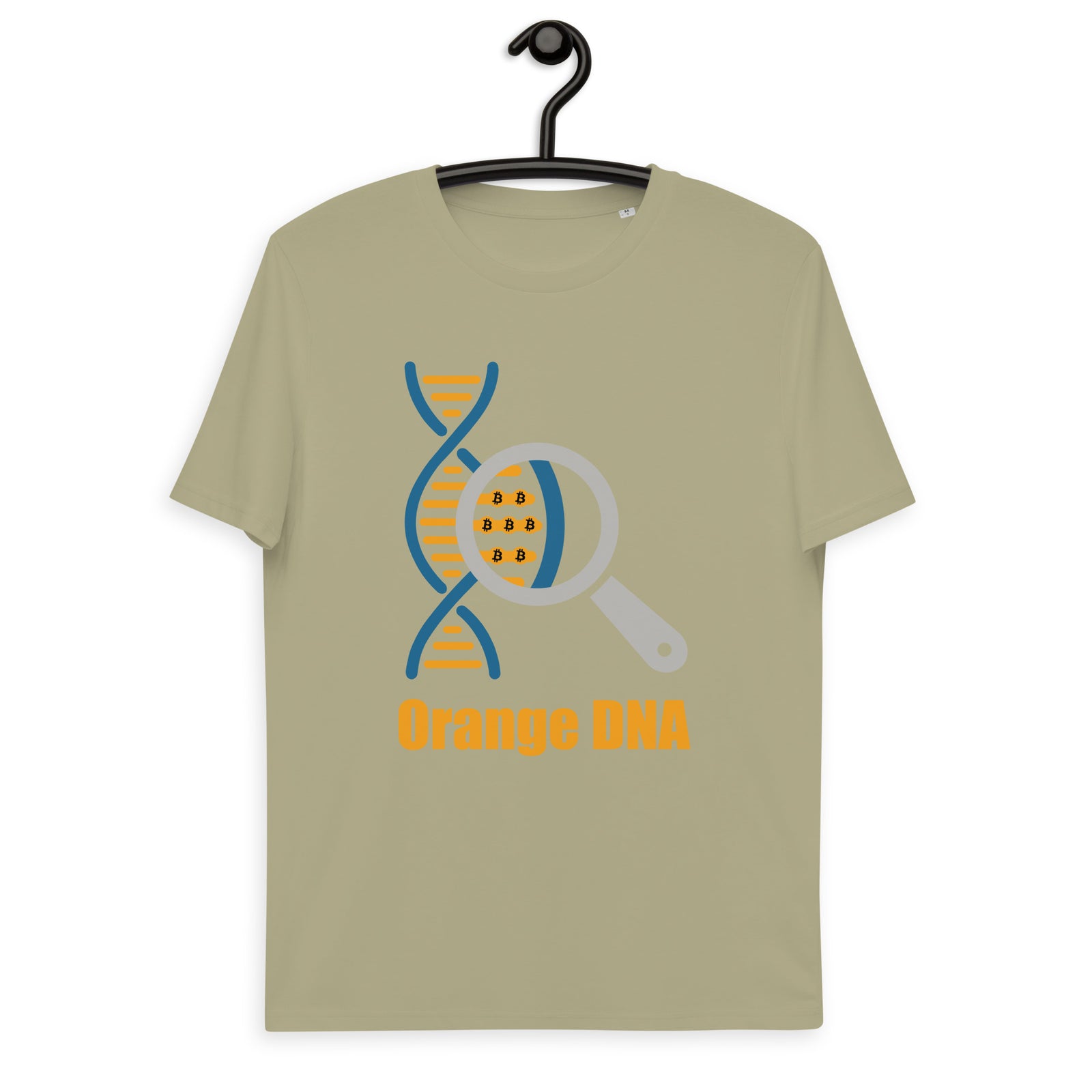 Bitcoin Orange DNA Men's Organic Cotton T-Shirt