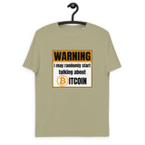 Bitcoin Warning Men's Organic Cotton T-Shirt