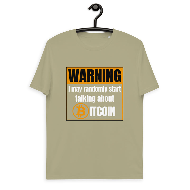 Bitcoin Warning Men's Organic Cotton T-Shirt