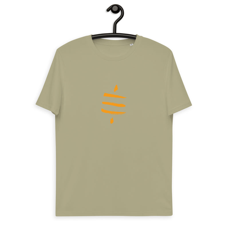 Bitcoin Satsymbol Basic Bio-T-Shirt für Männer