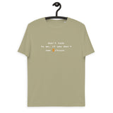 Bitcoin Talk Men's Organic Cotton T-Shirt
