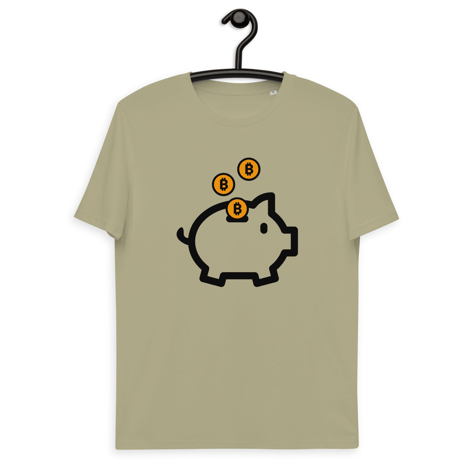 Bitcoin Piggy Bank Men's Organic Cotton T-Shirt