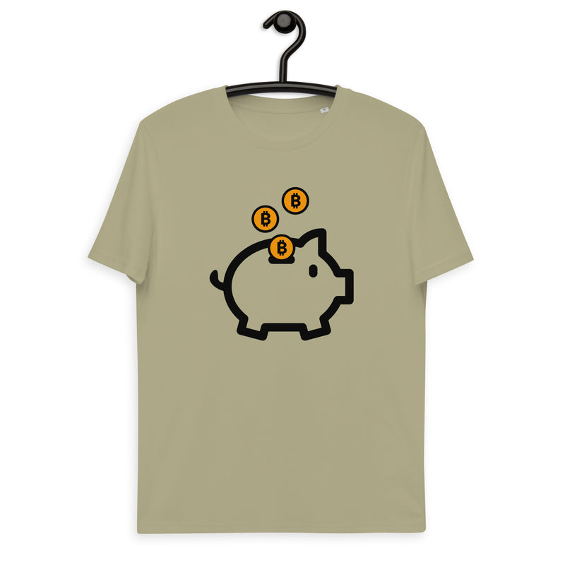 Bitcoin Piggy Bank Men's Organic Cotton T-Shirt