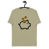 Bitcoin Piggy Bank Men's Organic Cotton T-Shirt