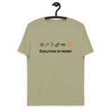 Bitcoin Evolution of Money Men's Organic Cotton T-Shirt