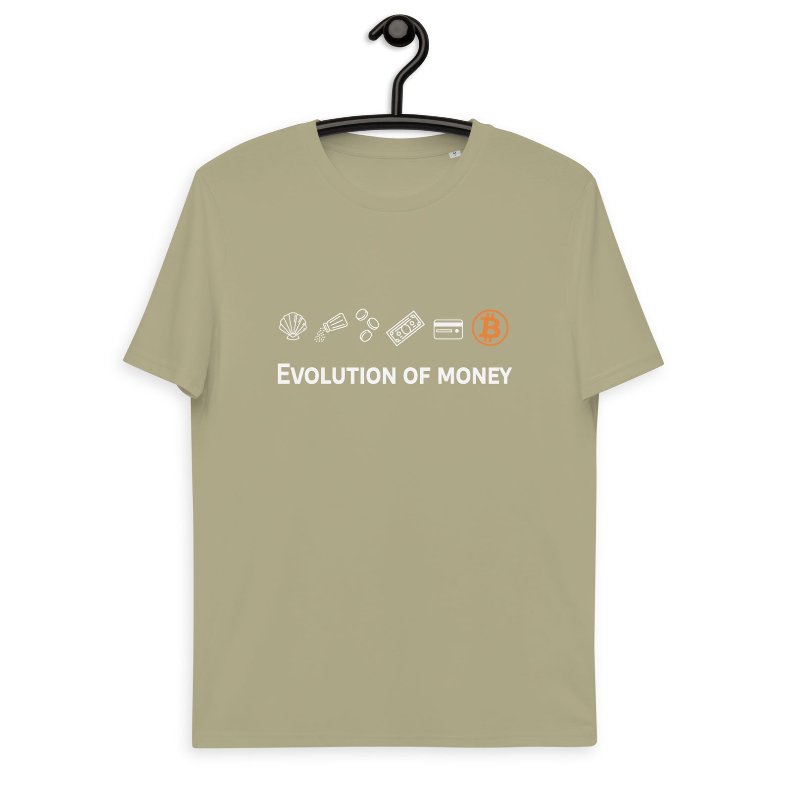 Bitcoin Evolution of Money Men's Organic Cotton T-Shirt