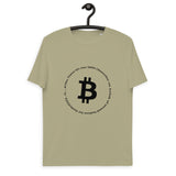 Bitcoin Symbol Basic Bio-T-Shirt für Männer