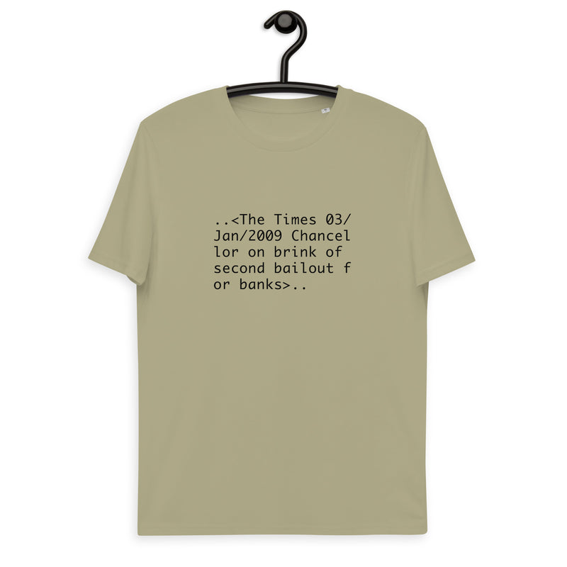 Bitcoin Chancellor Basic Bio-T-Shirt für Männer