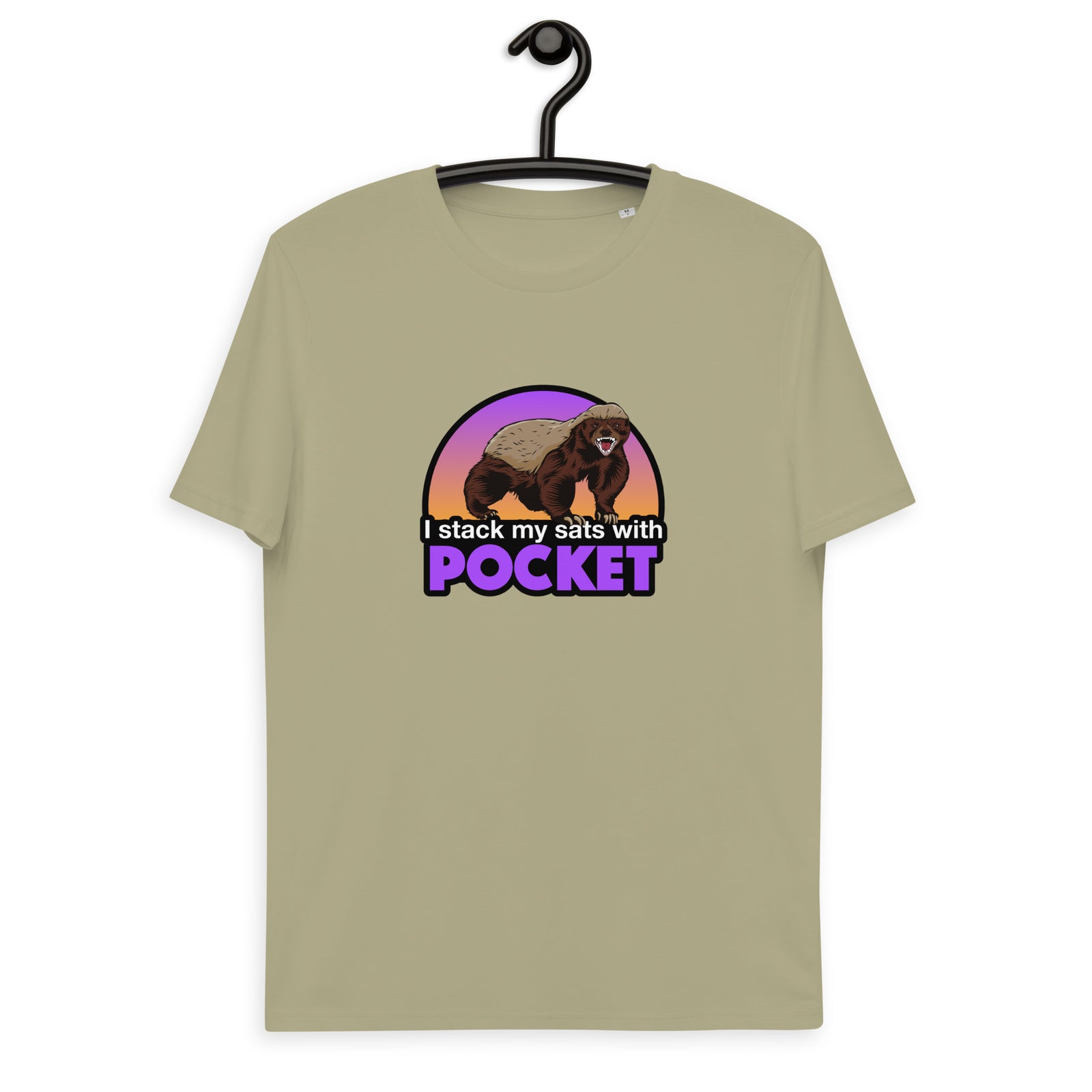 Pocket Bitcoin Honeybadger Men's Organic Cotton T-Shirt