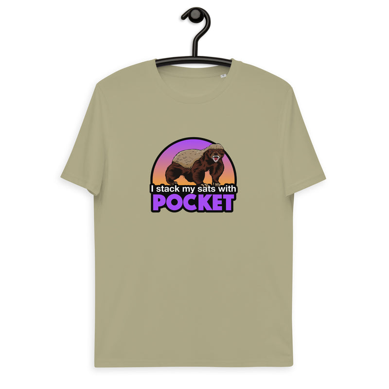 Pocket Bitcoin Honeybadger Men's Organic Cotton T-Shirt